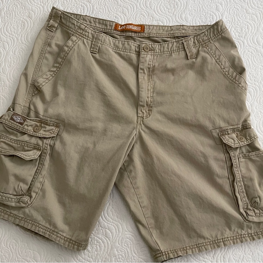 LEE Dungaree Cargo Shorts Tan Men’s Size 38